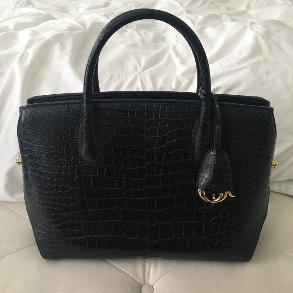 *SOLD* Crocodile Dior Bar Bag in pristine condition